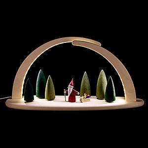 Candle Arches All Candle Arches Modern Light Arch - Christmas Gnome - 42x21 cm / 16.5x8.3 inch