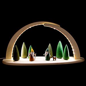 Candle Arches All Candle Arches Modern Light Arch - Forest Scene - 42x21 cm / 16.5x8.3 inch