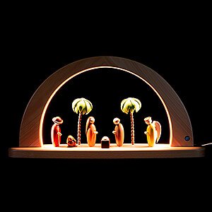 Candle Arches All Candle Arches Modern Light Arch - Nativity - Colored - 26x49 cm / 10.2x19.3 inch