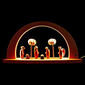Candle Arches All Candle Arches Modern Light Arch - Nativity - Natural - 26x49 cm / 10.2x19.3 inch