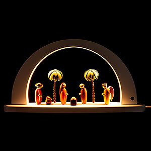 Candle Arches All Candle Arches Modern Light Arch - Nativity - White - 26x49 cm / 10.2x19.3 inch