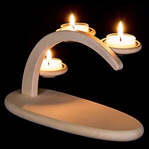 Candle Arches Blank Candle Arches Modern Light Arch - Natural without Figurines - 25x13x10 cm / 9.8x5.1x3.9 inch