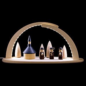 Candle Arches All Candle Arches Modern Light Arch - Seiffener Church - 42x21x13 cm / 16x8x5 inch