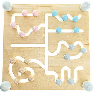 Wooden Toys Construction games Motor Skills Board, Nature - 27 cm / 10.6 inch