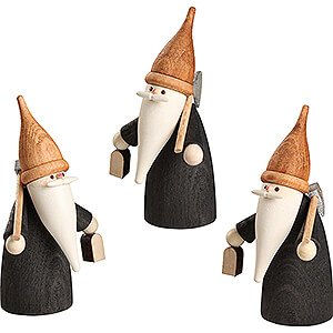 Small Figures & Ornaments everything else Mountain Gnome - 3 pieces - 7 cm / 2.8 inch