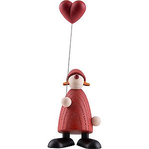 Small Figures & Ornaments Björn Köhler Mrs. Claus etc. Mrs. Claus with Heart - 9 cm / 3.5 inch