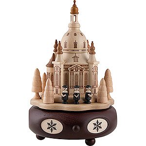 Music Boxes Christmas Music Box - Dresden Church of Our Lady with Carolers - 21 cm / 8.3 inch