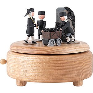 Music Boxes All Music Boxes Music Box - Miners Natural Wood - 11,5 cm / 4.5 inch