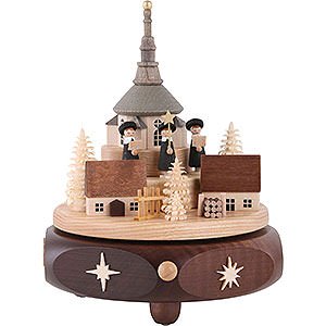 Music Boxes Christmas Music Box Seiffen Village with Carolers - 17 cm / 7 inch
