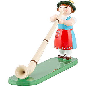  Musician with Alp Horn - 6,5 cm / 2.6 inch
