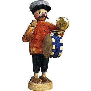 Small Figures & Ornaments Gnter Reichel Born Country Musician with Drum - 7 cm / 2.8 inch