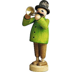 Small Figures & Ornaments Günter Reichel Born Country Musician with Trumpet - 7 cm / 2.8 inch