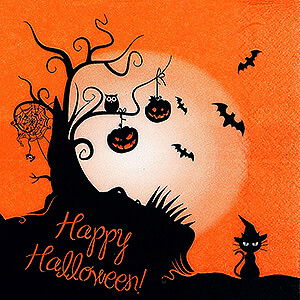 Small Figures & Ornaments Mugs & Napkins Napkins 2 in 1 Halloween - 20 pcs. - 33 cm / 13 inch