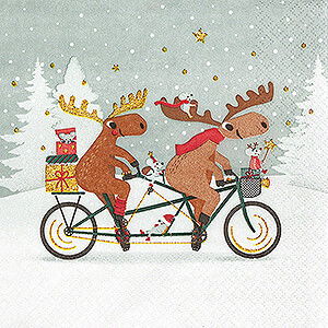 Small Figures & Ornaments Mugs & Napkins Napkins Tandem Moose - 20 pcs. - 33 cm / 13 inch