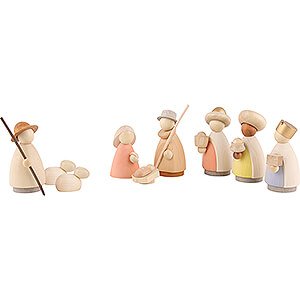 Nativity Figurines All Nativity Figurines Nativity Set of 9 Pieces Colored - Small - 7 cm / 2.8 inch