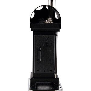 Smokers All Smokers Nordic Fire Place Incense Smoker Black - 18 cm / 7 inch