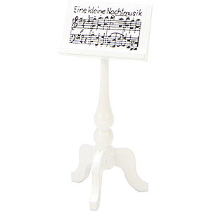 Weihnachtsengel Orchester wei & gold (Ulbricht) Notenstnder - 6 cm