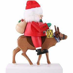 Nussknacker Weihnachtsmänner Nussknacker Santa auf Rentier - 26 cm