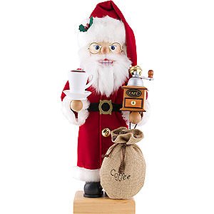 Nussknacker Weihnachtsmänner Nussknacker Weihnachtsmann Kaffeefreund - 46,5 cm