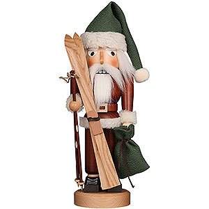 Nussknacker Weihnachtsmnner Nussknacker Weihnachtsmann mit Ski natur - 39,5 cm
