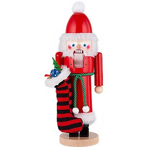 Nussknacker Weihnachtsmnner Nussknacker Weihnachtsmann mit Socken - 42 cm