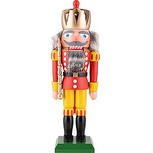 Nutcrackers Kings Nutcracker - King with Perforated Crown - 31 cm / 12.2 inch