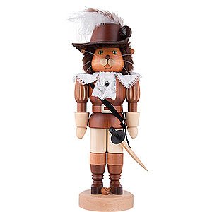 Nutcrackers Famous Persons Nutcracker - Puss in Boots Natural Wood - 37,5 cm / 15 inch