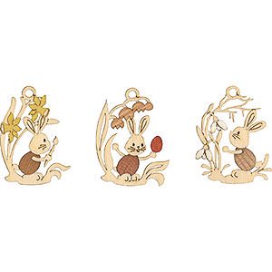 Kleine Figuren & Miniaturen Osterartikel Osterschmuck Stupsi mit Blumen 6er-Set - 6,5 cm