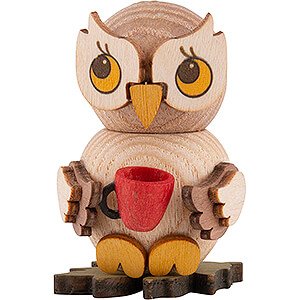 Small Figures & Ornaments Kuhnert Mini Owls Owl Child with Cup - 4 cm / 1.6 inch