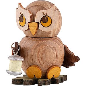 Small Figures & Ornaments Kuhnert Mini Owls Owl Child with Lampion - 4 cm / 1.6 inch