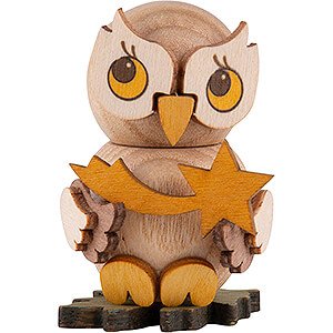 Gift Ideas Lucky Charm Owl Child with Star - 4 cm / 1.6 inch