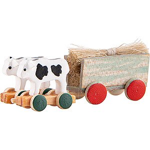 Small Figures & Ornaments Flade Flax Haired Children Ox Cart - 2 cm / 0.8 inch