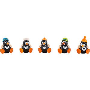 Small Figures & Ornaments Cool Man (Karsten Braune) Penguins - 5 pcs. - 6 cm / 2.4 inch
