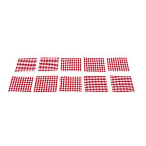 Small Figures & Ornaments Numanns Wicht Placemat, red/white - Set of 10