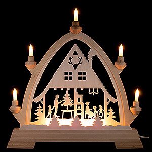 Candle Arches All Candle Arches Pointed Arch - Forest House - 42x42,5 cm / 16.5x16.7 inch