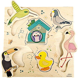 Wooden Toys Construction games Puzzle Birds - 25 cm / 9.8 inch