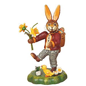 Small Figures & Ornaments Hubrig Rabbits Country Rabbit Father with Narcissus - 10 cm / 4 inch