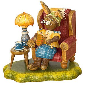 Small Figures & Ornaments Hubrig Rabbits Country Rabbit Grandma - 10 cm / 4 inch