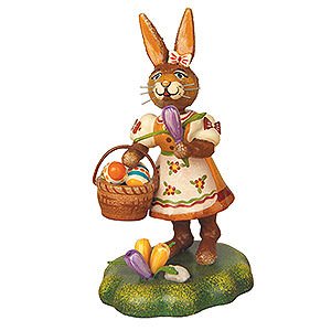 Small Figures & Ornaments Hubrig Rabbits Country Rabbit Mother with Crocus - 9 cm / 3,5 inch