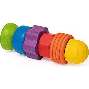 Wooden Toys Construction games Rainbow Screw Game - 4,1 cm / 1.6 inch