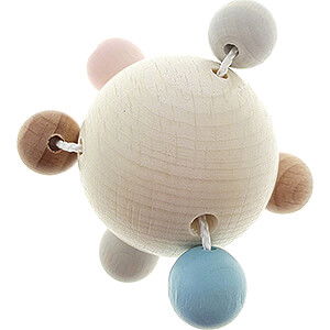 Wooden Toys For the Youngest Rattle Ball Nature - 8 cm / 3.1 inch