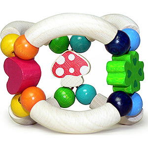 Wooden Toys For the Youngest Rattle Mushroom - 8 cm / 3.1 inch