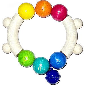 Wooden Toys For the Youngest Rattle Rainbow - 8 cm / 3.1 inch