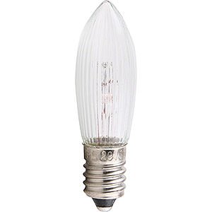 Lichterwelt Ersatzlampen Riffelkerze - Sockel E10 - 12V/5W