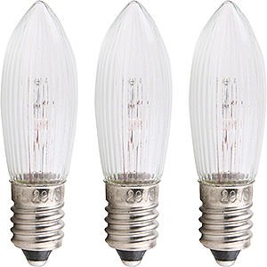World of Light Spare bulbs Rippled Bulb - E10 Socket - 14-16V/3W