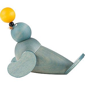 Kleine Figuren & Miniaturen Martin Am Wasser Robbinie mit gelben Ball - 6,5 cm