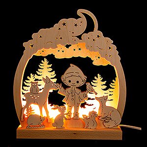 Candle Arches All Candle Arches Romantic Lamp - Sandman in the Forest - 24x28 cm / 9.4x11 inch