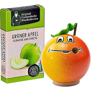 Ruchermnner Sonstige Figuren Ruchermnnchen - Apfel - Freche Frchtchen - 7 cm