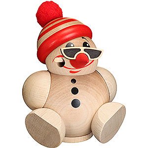 Ruchermnner Schneemnner Ruchermnnchen Cool Man mit Mtze - Kugelrucherfigur - 12 cm