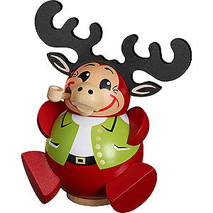 Ruchermnner Tiere Ruchermnnchen Elchy - Kugelrucherfigur - 12 cm